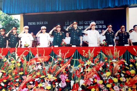 Lễ công bố quyết định thành lập Lữ đoàn 134, ngày 19/5/2009
