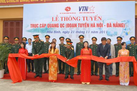 Lễ thông tuyến trục cáp quang QC (đoạn tuyến Hà Nội - Đà Nẵng), ngày 21/11/2011