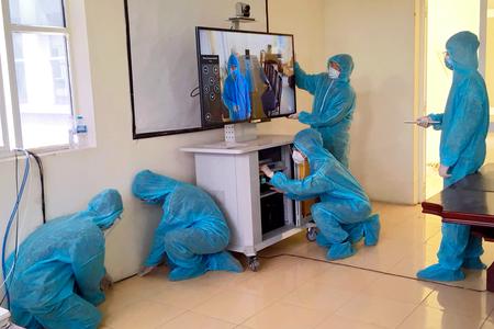 Lữ đoàn 596 triển khai bảo đảm thông tin liên lạc, truyền hình cho phòng chống dịch Covid - 19, tháng 9/2021