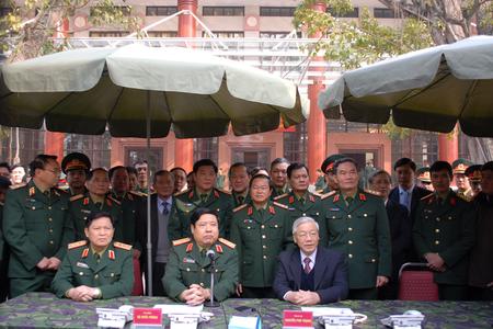 Lữ đoàn 205 bảo đảm thông tin liên lạc, truyền hình phục vụ Tổng Bí Thư Nguyễn Phú Trọng nói chuyện với quân và dân quần đảo Trường Sa, tháng 12/2013