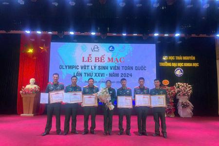 Đội tuyển Trường Sĩ quan Thông tin đạt giải Nhì toàn đoàn tại Kỳ thi Olympic Vật lý sinh viên toàn quốc năm 2024, tháng 12/2024