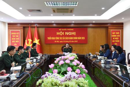 Đại tá Vũ Ngọc Khương, Phó Tư lệnh kiêm Tham mưu trưởng Binh chủng chủ trì Hội nghị triển khai công tác cải cách hành chính, năm 2025