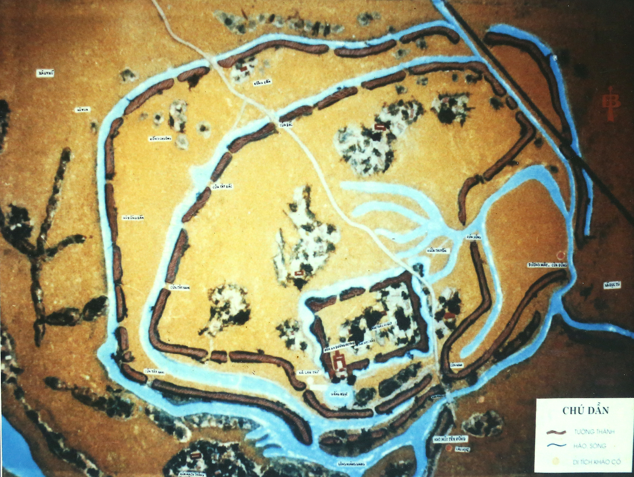 Sơ đồ thành Cổ Loa thời An Dương Vương dựng nước