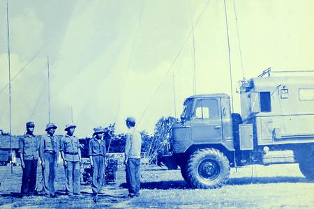 Trung đoàn Thông tin 139, triển khai xe máy thông tin phục vụ chiến đấu bảo vệ biên giới phía Bắc, năm 1979.