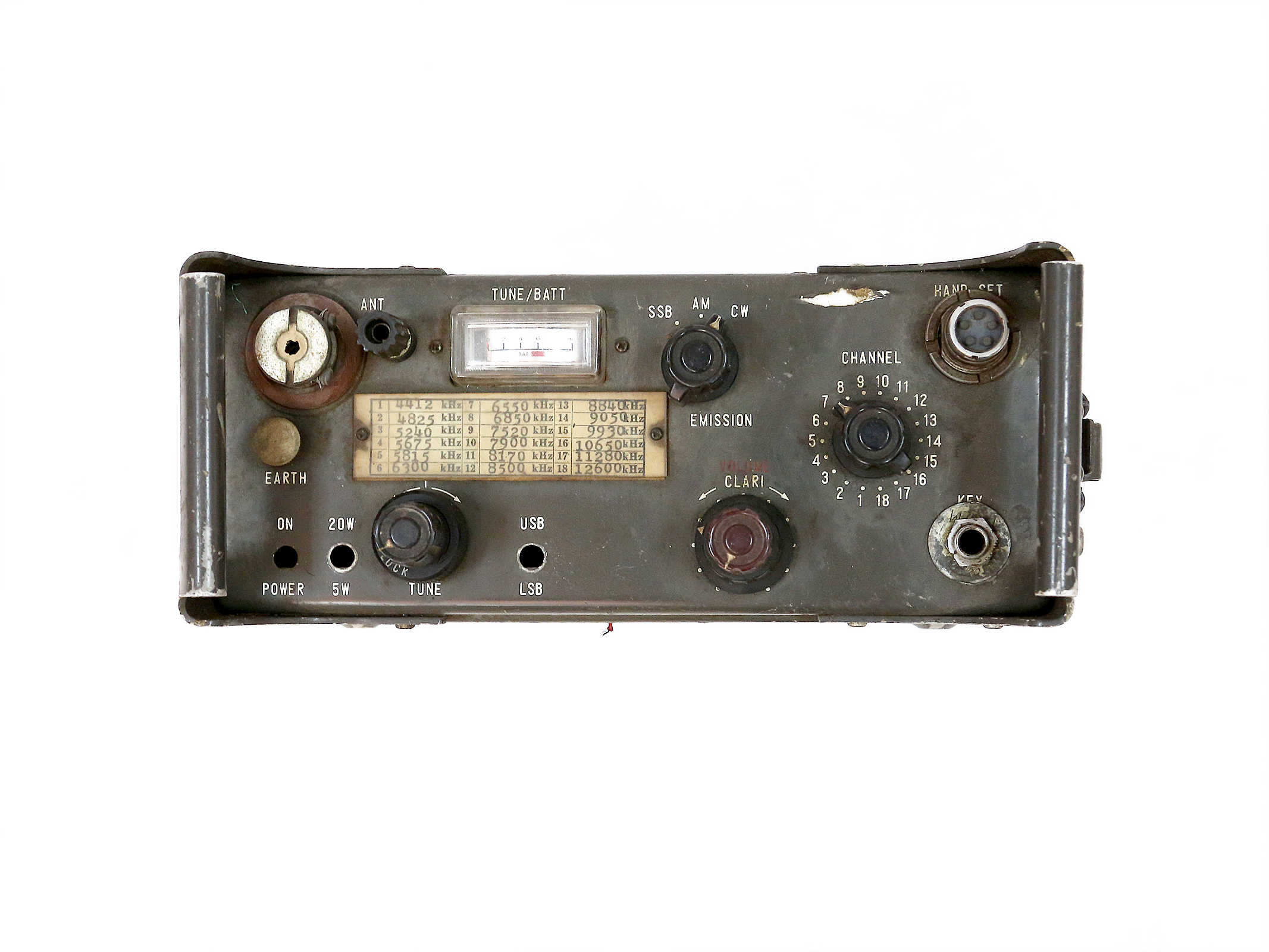 Máy VTĐ SS-7, chiến lợi phẩm ta thu được của Mỹ sau ngày miền Nam hoàn toàn giải phóng. Sau đó Phòng Trang bị kỹ thuật (Cục Kỹ thuật) Binh chủng TTLL nghiên cứu dùng trong công tác huấn luyện các đơn vị thông tin toàn quân, năm 1975