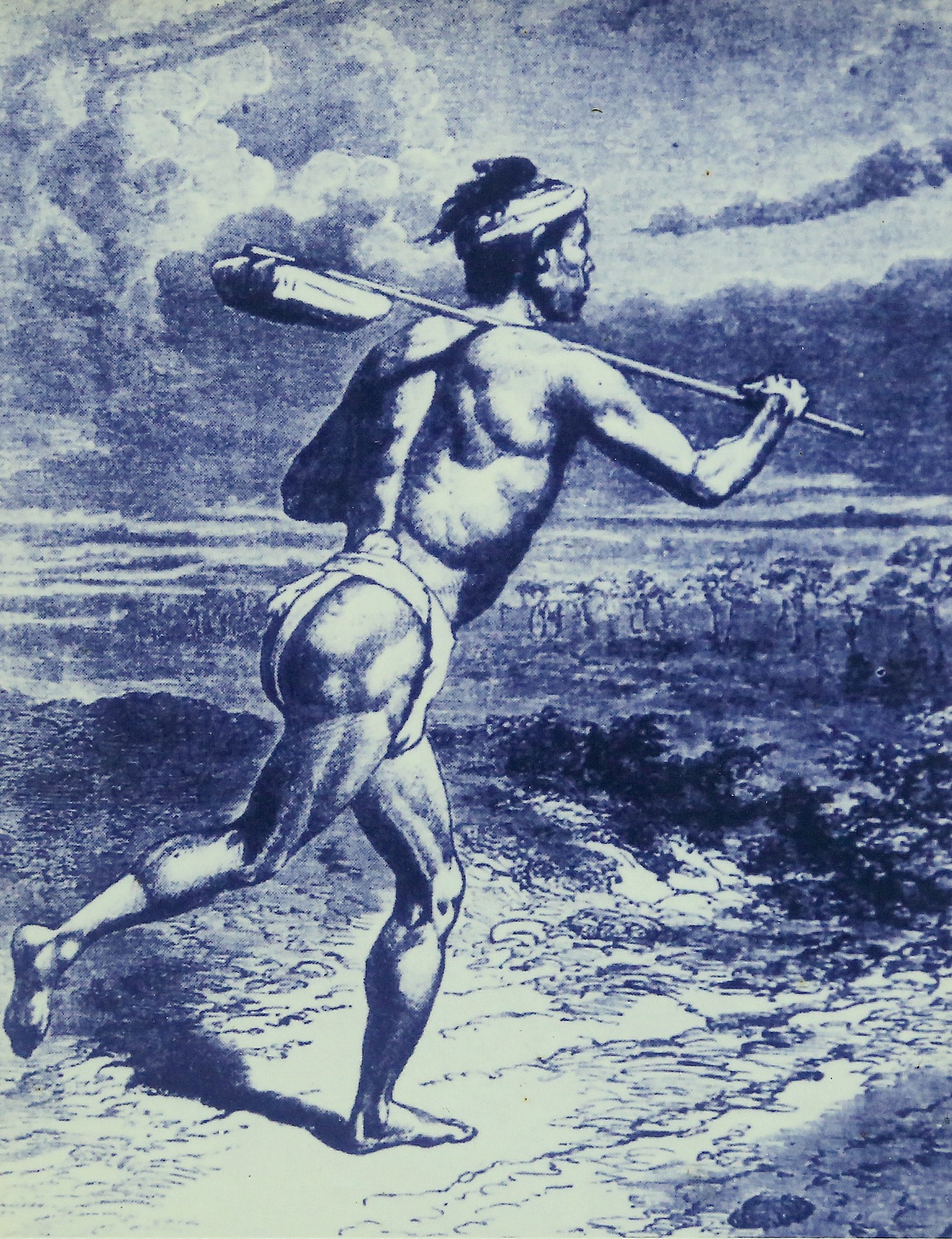 Người lính chạy trạm đưa tin thế kỷ XIX.