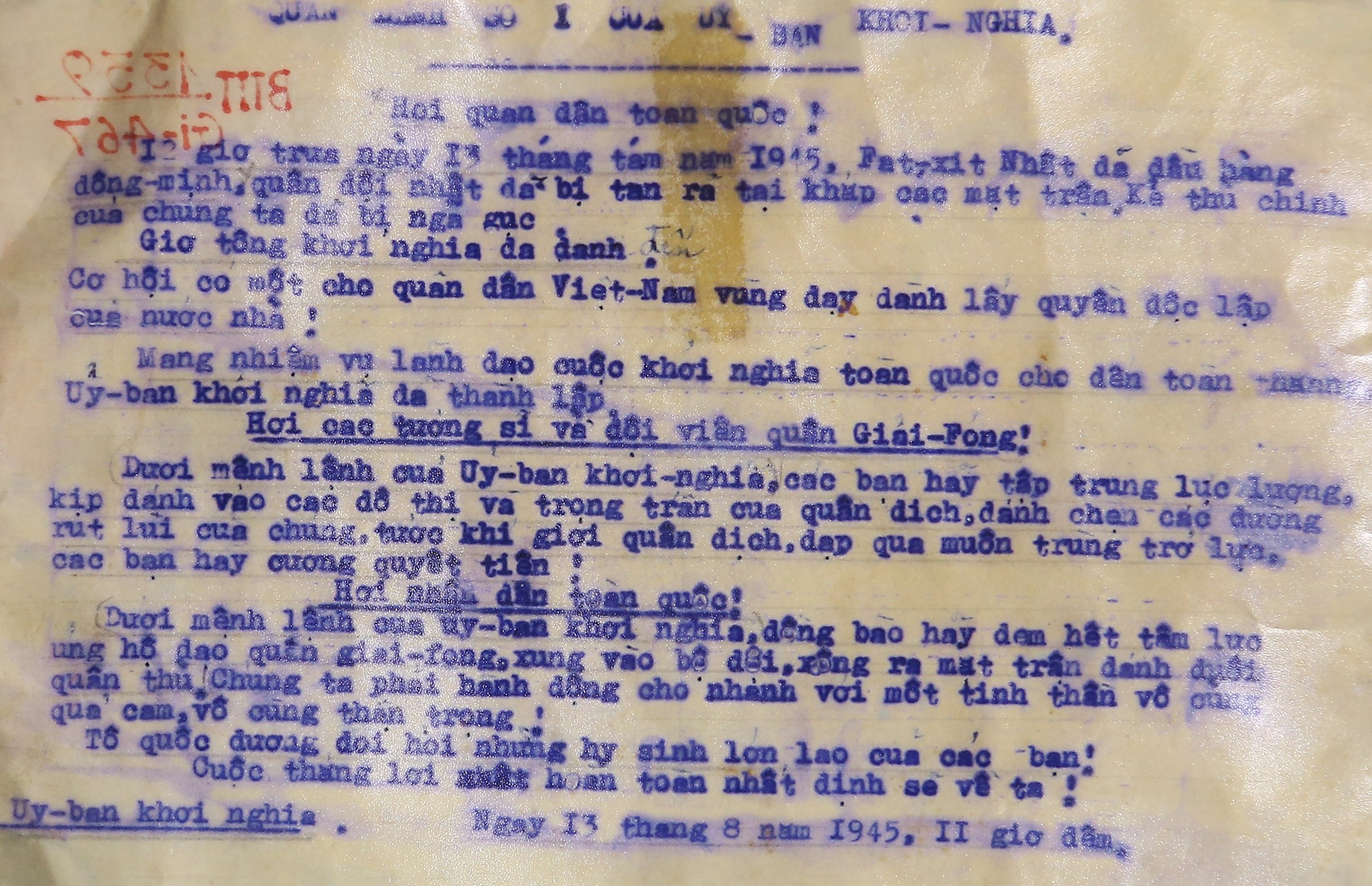 Bản quân lệnh số 1 